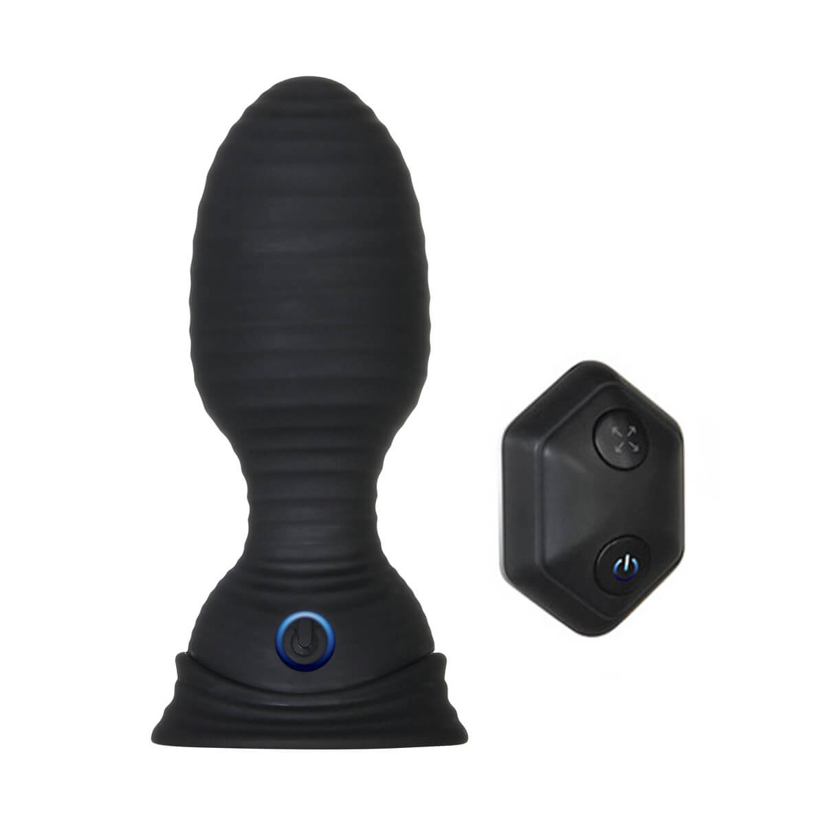 Plug Anal Inflável com Controle Remoto sem Fio, 7 Modos de Vibração e Inflação - Zero Tolerance Shape Shifter - 8 x 4,1 cm - 4