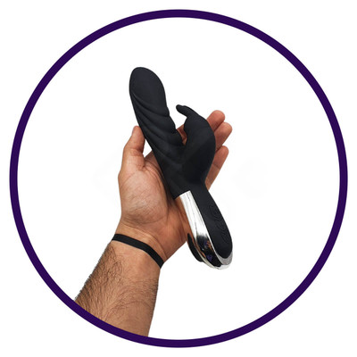 Zeus Olympus by Lealso - Vibrador de Ponto G com Estimulador de Clitóris e 6 Modos de Vibração em 5 Intensidades - 11,5 x 3,8 cm