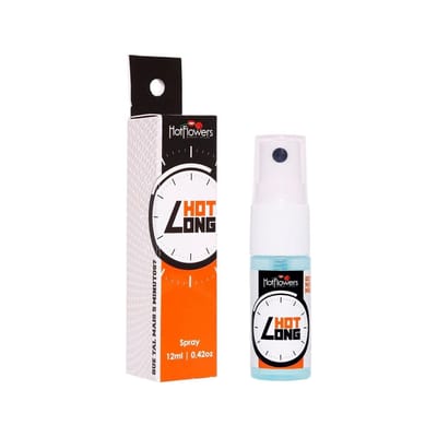 Spray Dessensibilizante Prolongador de Ereção com Efeito de Aquecimento - Hot Flowers Hot Long | 12 ml
