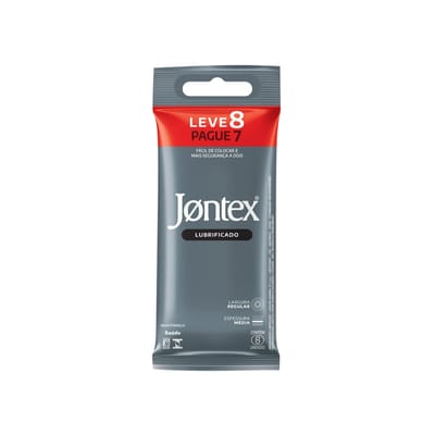 Preservativo Lubrificado - 52 mm - Jontex | 8 Unidades