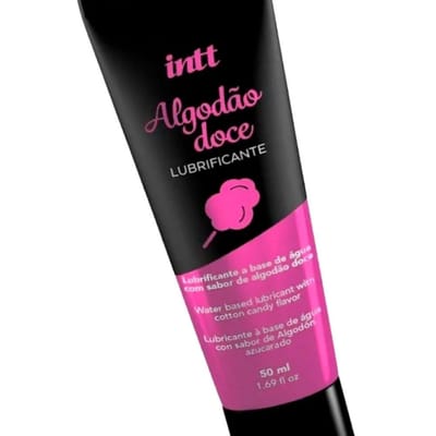 Gel Lubrificante à Base de Água no Sabor Algodão Doce - Intt | 50 ml