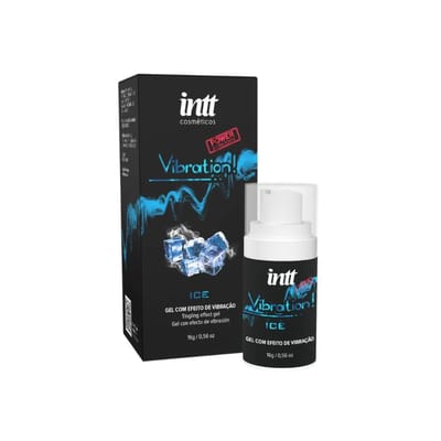 Gel Excitante Unissex com Efeito de Vibração, Pulsação e Sensação Refrescante - Intt Vibration! Power Ice | 17 ml