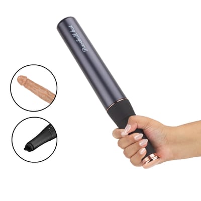 Prótese Peniana com Movimento Sobe e Desce, 10 Modos de Vibração, Estimulador de Clitóris e Recarregável - We Love Baseball Bat | 18,5 x 3,8 cm