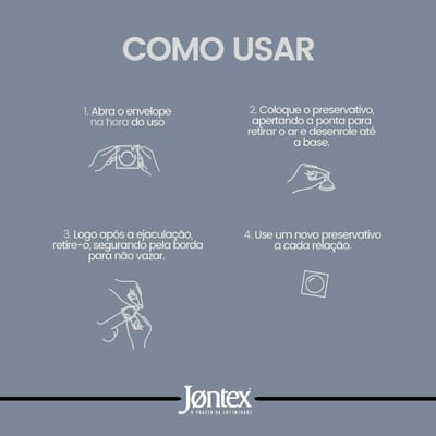 Preservativo Lubrificado - 52 mm - Jontex | 8 Unidades