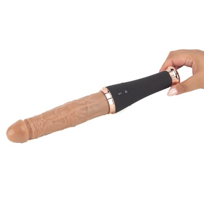 Prótese Peniana com Movimento Sobe e Desce, 10 Modos de Vibração, Estimulador de Clitóris e Recarregável - We Love Baseball Bat | 18,5 x 3,8 cm