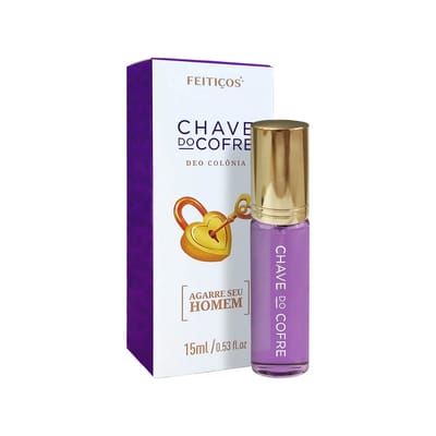 Deo Colônia com Fragrância para Atrair o Homem - Feitiços Aromáticos Chave do Cofre | 15 ml