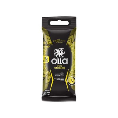 Preservativo com Efeito Retardante - 52mm - Olla Prolong | 6 Unidades