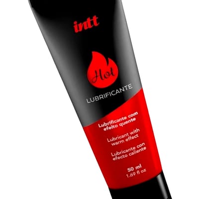 Gel Lubrificante Hot à Base de Água no Sabor Morango - Intt | 50 ml