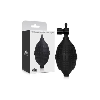 Pêra para Bomba de Sucção em PVC Atóxico - Adão & Eva | 12,5 x 5 cm