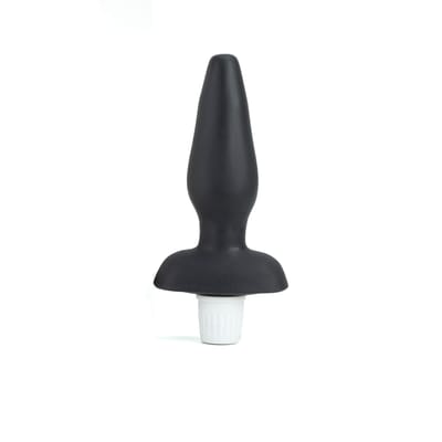 Plug Anal em Formato Cônico com 7 modos de Vibração e Base de Suporte - Adão & Eva Dom P15 | 12,6 x 4,5 cm