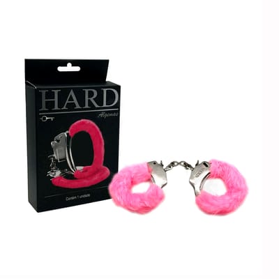 Algemas Reguláveis em Pelúcia com Chave e Trava de Segurança - Hard | Disponível em 7 Cores
