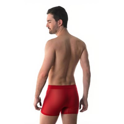 Cueca Boxer Raj em Tule e Abertura Frontal - Amor e Sedução | Disponível em 3 Cores e 4 Tamanhos