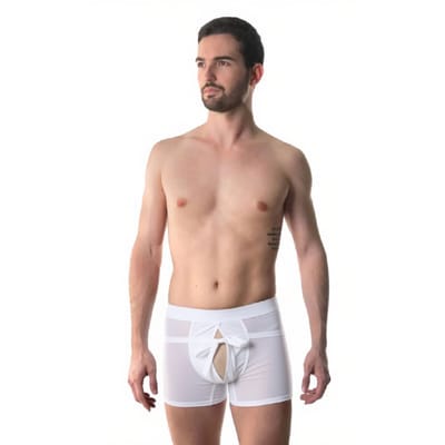 Cueca Boxer Raj em Tule e Abertura Frontal - Amor e Sedução | Disponível em 3 Cores e 4 Tamanhos
