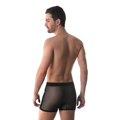 Cueca Boxer Raj em Tule e Abertura Frontal - Amor e Sedução | Disponível em 3 Cores e 4 Tamanhos