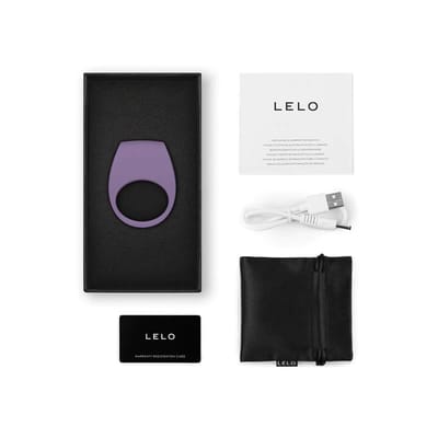 Anel Peniano com 8 Configurações de Vibração em Silicone Premium, Recarregável e a Prova D' Água - Lelo Tor 3 | 4,7 x 2,2 cm | Disponível em 2 Cores