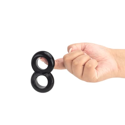 Anel Peniano Duplo em TPE - Chisa GK Power Duo Cock 8 Ball Ring