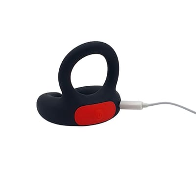 Anel Peniano com Estimulador de Escroto em Silicone, 7 Modos de Vibração e Controle Remoto Sem Fio - I-Moon | 9 x 6,8 cm