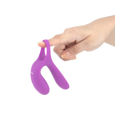 Anel Peniano em Silicone com Estimulador de Clitóris, 9 Modos de Vibração, Controle Remoto sem Fio e Recarregável - S-Hande Asta-RCT | Disponível em 2 Cores