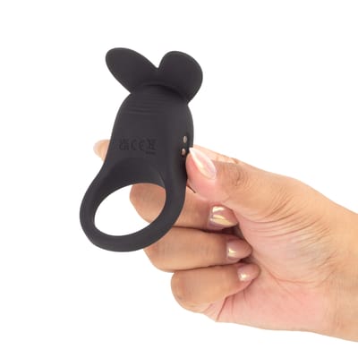 Anel Peniano Recarregável em Silicone com Estimulador Clitoriano, 10 Modos de Vibração e Resistente à Água - Pretty Love Carlton