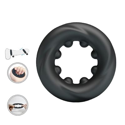 Anel Peniano em Silicone Aveludado Com Textura Ondular - Crazy Bull Daquez | 2,9 cm