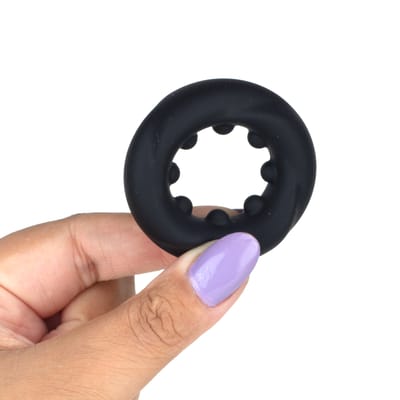 Anel Peniano em Silicone Aveludado Com Textura Ondular - Crazy Bull Daquez | 2,9 cm