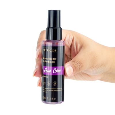 Aromatizador de Ambiente com Fragrância Afrodisíaca - Feitiços Aromáticos Love Chic Êxtase | 60 ml