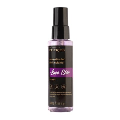 Aromatizador de Ambiente com Fragrância Afrodisíaca - Feitiços Aromáticos Love Chic Êxtase | 60 ml
