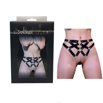 Arreio Harness Gladiadora em Couro Ecológico - InNamorata Sex Night
