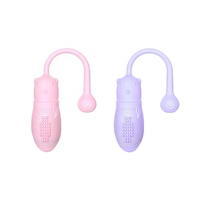 Cápsula Vibratória Recarregável com Forma de Urso em Silicone e 10 Modos de Vibração - Bear Love Egg | 7,9 x 3 cm | Disponível em 2 Cores