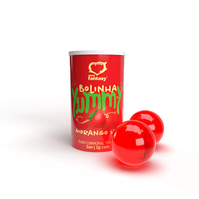 Bolinhas Explosivas com Óleo Beijável e Efeito Hot - Sexy Fantasy Yumm.y | 2 Unidades | Disponível em 3 Sabores