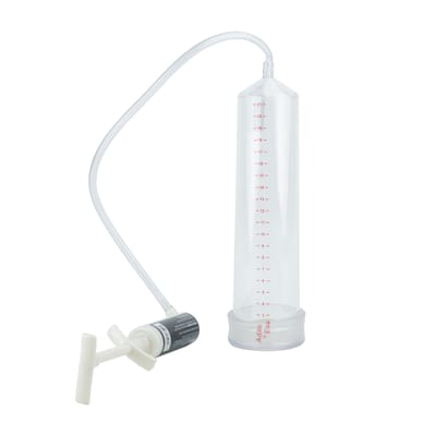 Bomba Peniana Manual com Seringa - Mr. Big | 22,5 x 5,5 cm | Cor: Transparente