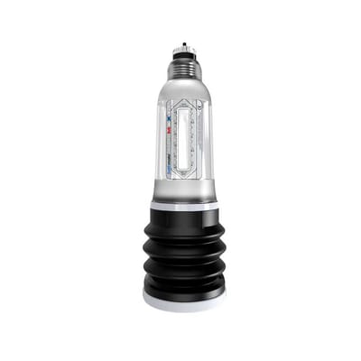 Bomba Peniana Manual para Uso no Chuveiro ou na Banheira - BathMate HydroMax X20 | 14 x 4,5 cm | Cor: Transparente