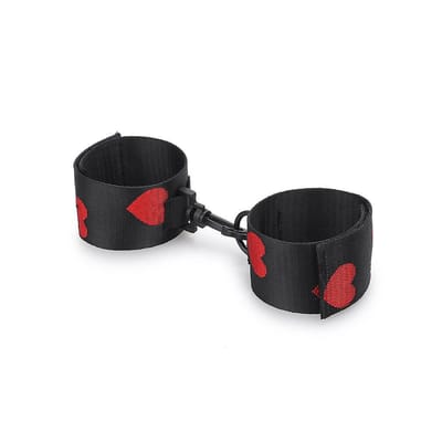 Kit Bondage com Algemas, Prendedor de Perna e Tornozeleiras com Detalhes de Coração com 10 peças - Bondage Kits I Would Give It All To Not Be Sleep Alone
