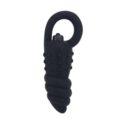 Plug Rústico em Silicone com Vibração Única - Boss Silicone Drill Dildo | 10,5 x 4,8 cm