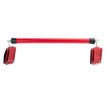 Separador de Braços com Algemas Ajustáveis Feito em Couro Sintético - Brasil Fetiche | 40 cm | Disponível em 2 Cores