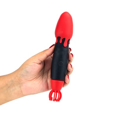 Vibrador no Formato de Sorvete em Silicone com 10 Modos de Vibrações e 3 Acessórios para Base - Breathless Orgasm | Disponível em 3 Cores