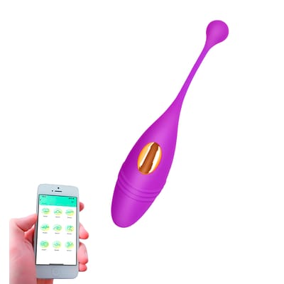 Bullet Massageador Recarregável em Silicone com 9 Modos de Vibrações e Controle Via Aplicativo - Pleasure Dreams | 15,5 x 3,1 cm | Disponível em 2 Cores