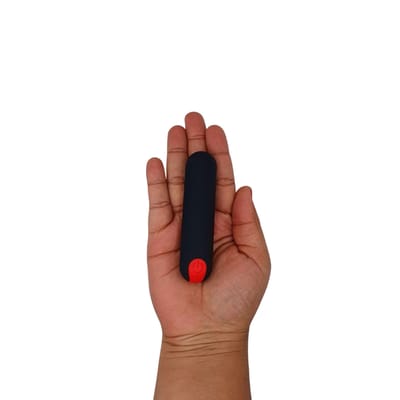 Bullet Recarregável Revestido em Silicone com 10 Modos de Virações - Mini Bullet | 9,9 x 2,4 cm