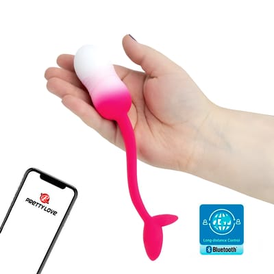 Bullet Recarregável em Silicone Aveludado com Controle via Aplicativo, 12 Modos de Vibração e Alça de Segurança - Pretty Love Poulsen | 7,3 x 3,3 cm