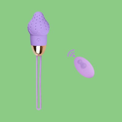 Bullet Recarregável em Silicone com Formato de Morango, 10 Modos de Vibração e Controle Remoto - YouVibe | Disponível em 3 Cores
