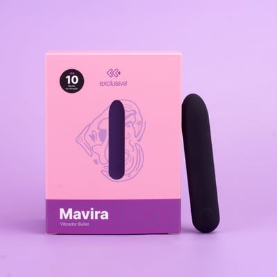 Bullet em Silicone Macio com 10 Modos de Vibração e Recarregável - Exclusiva Mavira | 9,5 x 1,9 cm