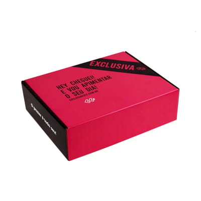 Caixa para Presente Retangular em Papelão - Exclusiva | 8 x 21,3 x 27,7 cm