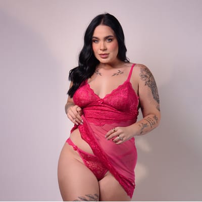 Camisola Doce Malicia - Exclusiva Lingerie | Disponível em 3 Cores e 2 Tamanhos Plus Size