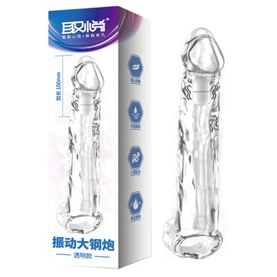 Capa Peniana Extensora com Anel Testicular e Cápsula Vibratória - Adão e Eva | 12 x 3,1 cm