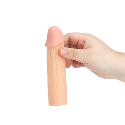 Capa Peniana Extensora em TPE com Nódulos e Glande Preenchida - Yeain Pleasure X-Tender 1.2" | 11 x 3 cm