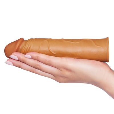 Capa Peniana Extensora em TPE Ultra Macio com Preenchimento na Ponta - Pleasure X-Tender Series | 17 x 4 cm | Disponivel em 2 Cores