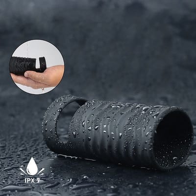 Capa Peniana em Silicone Macio Flexível com Textura e Anel para Escroto - S-Hande Wolf | Disponível em 2 Tamanhos