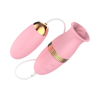 Cápsula com Língua Estimuladora com 6 Modos de Vibração e Bullet Vibratório com 10 Modos de Vibração - Lilo