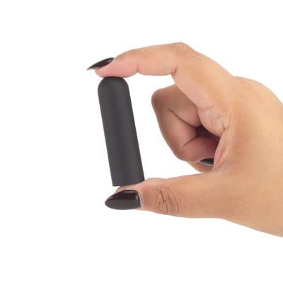 Cápsula Vibratória em ABS Aveludado com 10 Modos de Vibração e Recarregável - SI | 6 x 1,7 cm