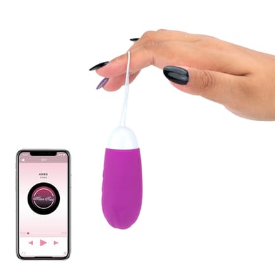 Cápsula Vibratória em Silicone com 10 Modos de Vibração, Aplicativo Interativo e Recarregável - Man Nuo Aidi | Disponível em 2 Cores